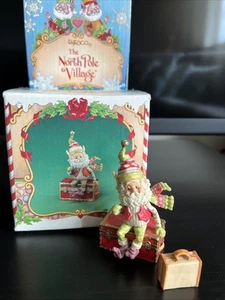 ENESCO 1988 SANDY ZIMNICKI TRAVIS ELF NORTH POLE VILLAGE FIGURA - Imagen 1 de 4