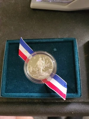 1992 S United States Mint Columbus Quincentenary 50 Cent Coin Proof + Box - Image 1 of 2