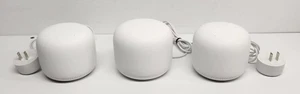 Google Nest Wi-Fi Mesh Router H2D i 2 punkty H2E (3-pak) Śnieg Darmowa wysyłka - Zdjęcie 1 z 13