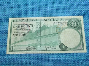 ๐ฌ๐ง Royal Bank of Scotland Pound 1 March 1969 FINE P-329a Banknote 072025-5 - Picture 1 of 2