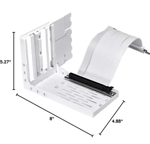 Lian Li Universal 4 Slots Vertical GPU Kit with Gen 4 Riser VG4-4W White - Photo 1/2
