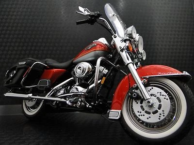 Harley Davidson Motorcycle Model Easy Rod Custom Rider Touring Bike 1 10 Met Red - Image 1 of 4