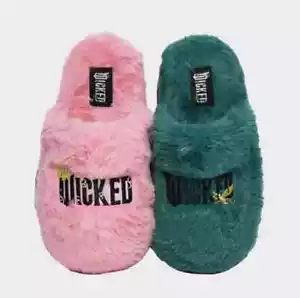 Wicked Women's Platform Mismatched Scuff Slippers - Pink/Green size 7-8 Medium - Picture 1 of 3