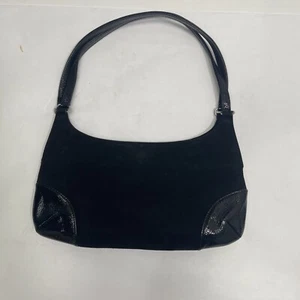 Banana Republic Handbag Vintage Y2K Black Suede Mini Purse - Picture 1 of 11