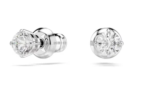 Swarovski - Attract stud earrings - Round cut, White, Rhodium plated - Picture 1 of 1