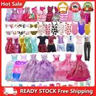 35 Set Doll Dressup Dress Polyester Dolls Gowns Props for Girls Gift Accessories