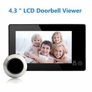 Electronic Peephole Digital Doorbell Camera Viewer Intercom Outdoor Mini Machine