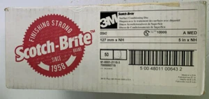 40 % Rabatt auf je 50 3M Scotch-Brite 5" A/O Medium Oberflächenkonditionierungsscheibe 00643 - Bild 1 von 2
