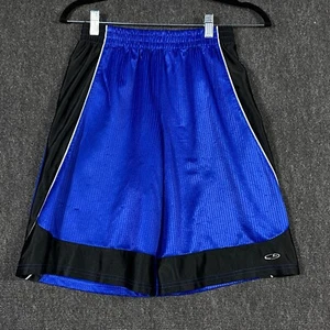 Champion Teen Large (12-14) Basketball Shorts Bright Blue Black Shiny Activewear - Picture 1 of 19