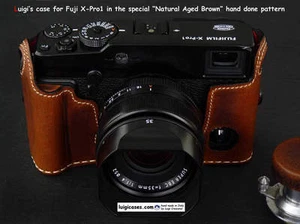 LUIGI's HALF CASE+STRAP FOR FUJI FINEPIX X-PRO1,ENDED PRODUCTION,LOWERED PRICE - Picture 1 of 3