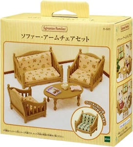 Epoch Sylvanian Families Furniture Sofa Armchair Set Ka - 521 From Japan - Picture 1 of 6