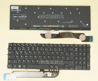 New for DELL Vostro 5568 7570 7580 Keyboard Backlit German Deutsch Tastatur DE - Image 1 of 2