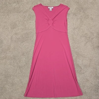 Bloomingdales 无袖套衫连衣裙粉色女式 8 码 — 第 1/4 张图片