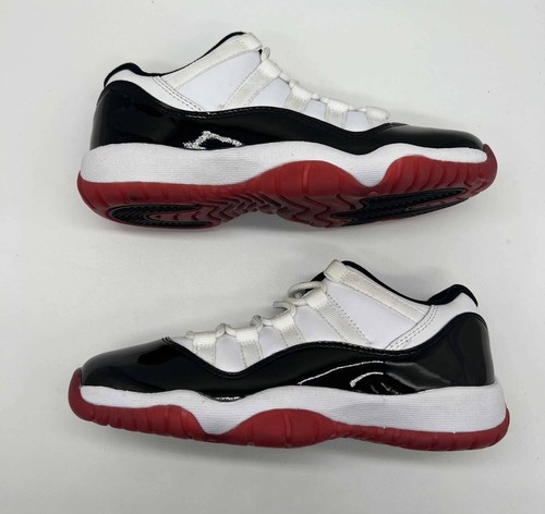 Nuovo SENZA SCATOLA Taglia 4Y Air Jordan 11 retrò basso GS ""Concord Bred"" 2020 528896 160