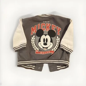 H&M Disney Mickey Mouse Baseball Jacket 4-6 Months - Picture 1 of 8