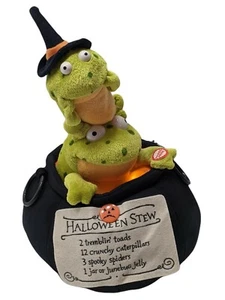 Hallmark Trembling Toads Stew Pot Sound & Motion Frogs Animated Plush Halloween - Picture 1 of 12