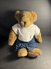 16” Vermont Teddy Bear Company w/ T-Shirt and Jeans,  Heart Patch on Arm