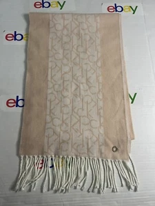 Calvin Klein Logo Women’s Basic Wrap Scarf Blush Pink - Picture 1 of 3