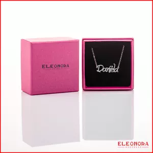 COLLANA CON NOME IN ARGENTO 925 COLLANINA CATENA CATENINA COLIER VARI CARATTERI - Picture 1 of 3