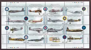 1999 Canadian Air Forces 1924-1999, MNH full pane of 16, sc#1808 a-p - Picture 1 of 1