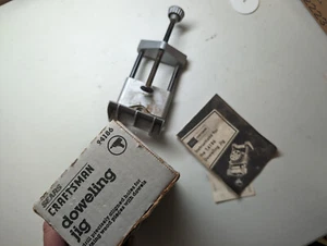 Vintage Craftsman Dowel Doweling Jig 9-4186 USA 4186 W/ Partial Box Booklet - Picture 1 of 9