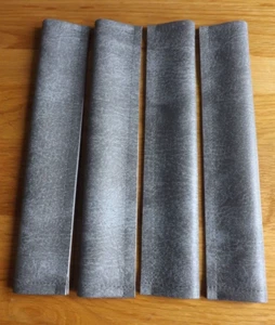 Dropdown Rear Tailgate 4 Grey Chain Sleeves Covers Land Rover Series 2 2A 3 NEW - Picture 1 of 4
