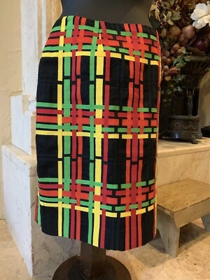 ¡RARO! Falda Carlisle Cintas Coloridas (talla 4) Foto 1 de 4