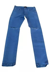Purple Brand P001 Slim Fit Low Rise Slim Leg R. Blue Jean Men's Pants, Sz 32 NWT - Picture 1 of 13