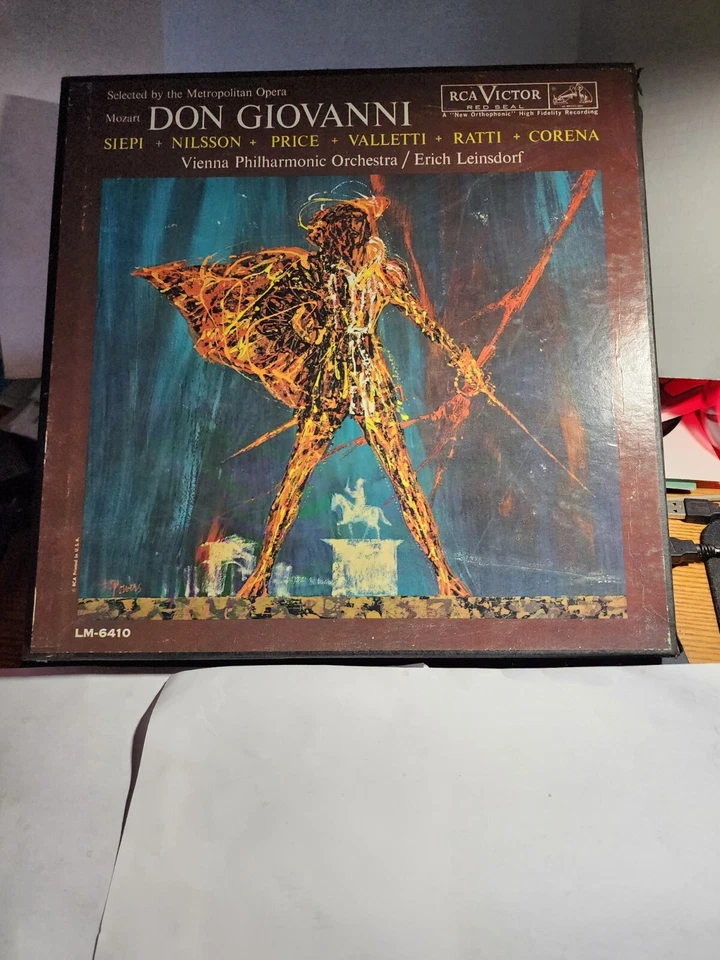 ERICH LEINSDORF "Mozart Don Giovanni" 4 LP Box set RCA Red Seal LM-6410 VG+ R66 - Image 1 of 1