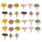 Miniature Tree and Landscape Set with 27pcs Artificial Flower Accessories