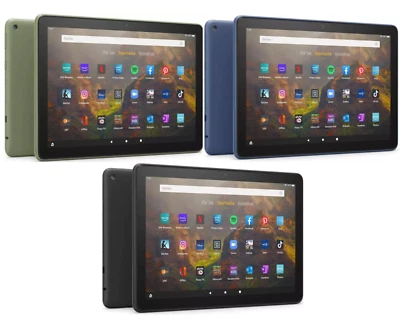 Amazon Fire HD 10 Tablet 11 Generation Olivegrün Blau Schwarz 32GB WLAN - Bild 1 von 2
