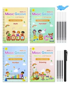 Magic Practice Copybook Reusable Writing Practice Book Handwriting Aid Practi... - Picture 1 of 7