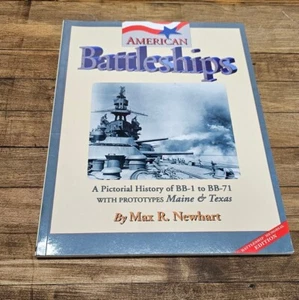 RARE American Battleships Book • Max Newheart 1995 Marine Military Book - Bild 1 von 2