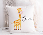 Personalised Giraffe Cushion Cover Kids Bedroom Decor Home Decor Gift Present 