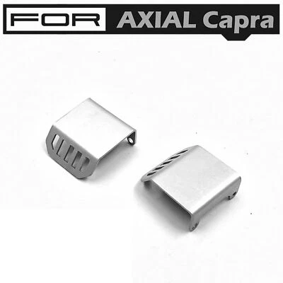 For AXIAL CAPRA RC Cars Upgrade Part 2PCS Front & Rear Axle Guard Armor Silver - Image 1 of 3