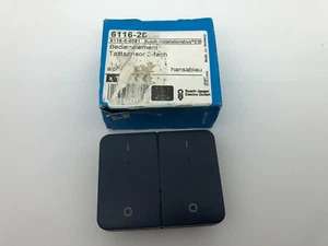Busch Jaeger 6116-28 Bedienelement 2-fach alpha nea hansablau blau NEU - Bild 1 von 2