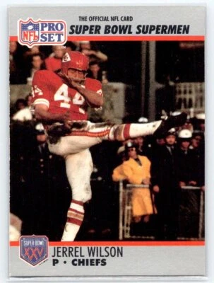 Jerrel Wilson 1990-91 Pro Set Super Bowl XXV Silver Anniversary #119 - Image 1 of 2