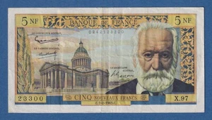 FRANCIA // FRANCE -- 5 NOUVEAUX FRANCS ( 7.2.1963 ) -- MBC- // VF -- PICK 141a . - Picture 1 of 2