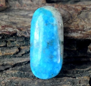 Natürlicher persischer blauer Türkis 10,90 ct ovaler Cabochon Edelstein zertifiziert C2725 - Bild 1 von 10