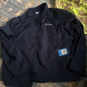 $110 Columbia Men Size 6X Ascender Softshell Lined Jacket Water Resistant Navy - Picture 1 of 10