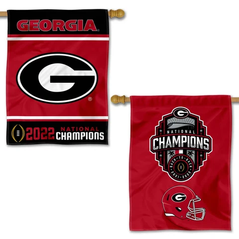 Georgia Bulldogs 2022 College Football Playoff Champions Double Sided Banner Cover