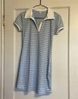 BP Women’s Blue & White Striped Dress Small Short Sleeve