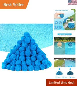 Eco-Friendly Reusable Pool Filter Balls - 2.9 lbs Replaces 100lbs Filter Sand - Picture 1 of 9