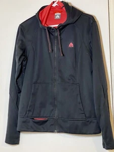 Nike ACG Lightweight Soft Shell Full Zip Jacket W/ Hood Lg #104141 Blk/orange - Picture 1 of 13