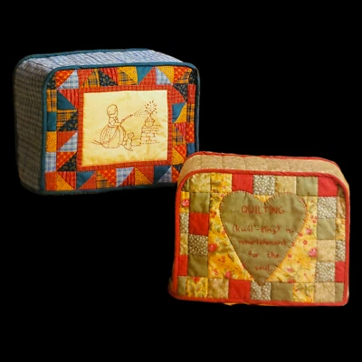 Sewing Machine Cover Embroidery Quilt Pattern - Country Cottage Patchwork - Image 1 of 3