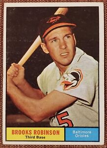 1961 Topps #10 Brooks Robinson Baltimore Orioles Vintage Original Baseball Card