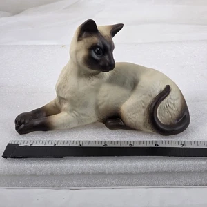 Vintage Beswick Siamkatze Figur 1558 England 7" Keramik liegend  - Bild 1 von 7