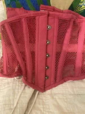 Corsé con cordones Orchard Corsets rosa talla 22 para mujer Foto 1 de 4