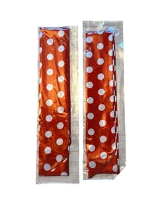 Satin Silk Handbag Handle Wrap Ribbon Neckerchief Scarf Purse Polka Dot Red NIB - Picture 1 of 2