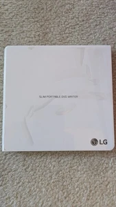 LG Ultra-Slim Portable DVD Burner & Drive with M-DISC Support - White GP65 - Picture 1 of 4